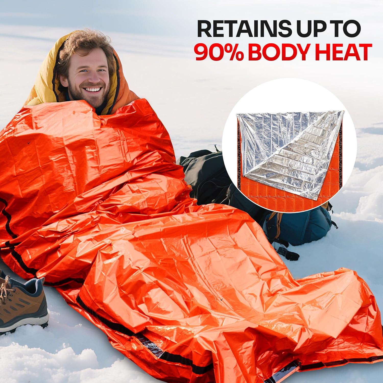 Emergency Mylar Tent - Аварийный спальный мешок для выживания и