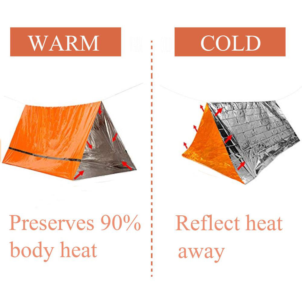 2-местное аварийное укрытие Bi – обзор и цена Emergency Mylar Tent